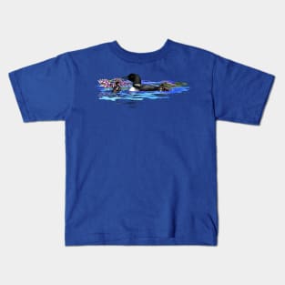 Three loons Kids T-Shirt